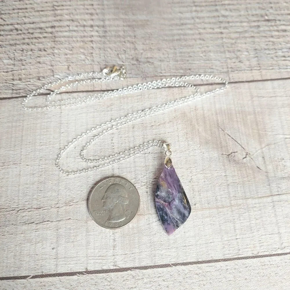 Charoite Necklace Natural Gemstone